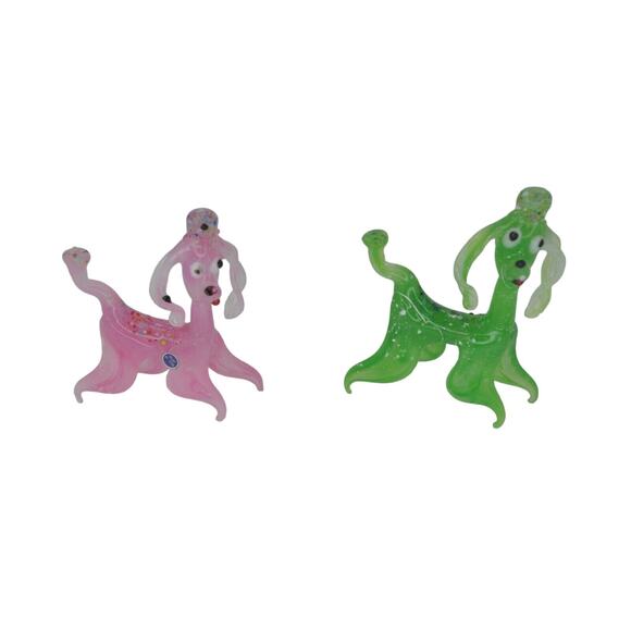 6 Vintage Glass Dog Miniatures Figurines New in Box - Picture 2 of 5